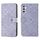 Custodia per telefono in pelle con motivo in rilievo stile etnico per Samsung Galaxy S24 5G (viola) Custodia per telefono in pelle con motivo in rilievo stile etnico per Samsung Galaxy S24 5G (viola)