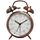 Orologio al quarzo con campana ad anello in metallo elettrolitico da 4,5 pollici con luce notturna, Stile: rame rosso B