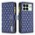 Per Xiaomi Redmi K70E Custodia per cellulare con portafoglio in pelle con cerniera a reticolo di diamanti (blu) Per Xiaomi Redmi K70E Custodia per cellulare con portafoglio in pelle con cerniera a reticolo di diamanti (blu)