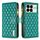 Per Xiaomi Redmi K70E Custodia a portafoglio in pelle con cerniera a reticolo di diamanti (verde) Per Xiaomi Redmi K70E Custodia a portafoglio in pelle con cerniera a reticolo di diamanti (verde)