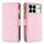 Per Xiaomi Redmi K70E Custodia a portafoglio in pelle con cerniera a reticolo di diamanti (rosa) Per Xiaomi Redmi K70E Custodia a portafoglio in pelle con cerniera a reticolo di diamanti (rosa)