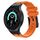 Per Samsung Galaxy Watch 4/5/6 cinturino in silicone liquido serie AP (nero arancione) Per Samsung Galaxy Watch 4/5/6 cinturino in silicone liquido serie AP (nero arancione)