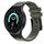 Per Samsung Galaxy Watch 4/5/6 cinturino in silicone liquido serie AP (nero verde) Per Samsung Galaxy Watch 4/5/6 cinturino in silicone liquido serie AP (nero verde)