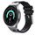 Per Samsung Galaxy Watch 4/5/6 cinturino in silicone liquido serie AP (argento nero) Per Samsung Galaxy Watch 4/5/6 cinturino in silicone liquido serie AP (argento nero)