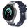 Per Samsung Galaxy Watch 4/5/6 cinturino in silicone liquido serie AP (blu argento) Per Samsung Galaxy Watch 4/5/6 cinturino in silicone liquido serie AP (blu argento)