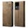 Custodia per cellulare in pelle flip con texture denim per vivo S18 (cachi) Custodia per cellulare in pelle flip con texture denim per vivo S18 (cachi)