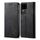 Custodia per cellulare in pelle flip con texture denim per vivo S18 (nera) Custodia per cellulare in pelle flip con texture denim per vivo S18 (nera)