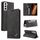 Per Samsung Galaxy S22 5G Skin Feel Spazzola antifurto Custodia in pelle con vibrazione orizzontale con supporto (Nero) Per Samsung Galaxy S22 5G Skin Feel Spazzola antifurto Custodia in pelle con vibrazione orizzontale con supporto (Nero)