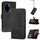 Custodia per telefono in pelle Flip Cubic Skin Feel per Honor 100 Pro (nera) Custodia per telefono in pelle Flip Cubic Skin Feel per Honor 100 Pro (nera)