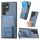 Custodia pieghevole per telefono con supporto pieghevole per Samsung Galaxy S22 Ultra 5G in fibra di carbonio (blu) Custodia pieghevole per telefono con supporto pieghevole per Samsung Galaxy S22 Ultra 5G in fibra di carbonio (blu)