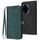 Custodia per telefono in pelle con cinturino a doppia piega con fibbia laterale per Honor 100 Pro (verde scuro) Custodia per telefono in pelle con cinturino a doppia piega con fibbia laterale per Honor 100 Pro (verde scuro)