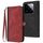 Custodia per telefono in pelle con cinturino a doppia piega con fibbia laterale per Xiaomi 14 Pro (rosso)
