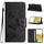 Per Samsung Galaxy S24+ 5G Custodia per cellulare in pelle con chiusura a farfalla in rilievo (nera) Per Samsung Galaxy S24+ 5G Custodia per cellulare in pelle con chiusura a farfalla in rilievo (nera)