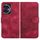 Custodia in pelle per telefono con stampa testa di elefante in rilievo per Honor 100 YX0060 con cordino (rosa rossa) Custodia in pelle per telefono con stampa testa di elefante in rilievo per Honor 100 YX0060 con cordino (rosa rossa)