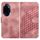 Per Honor 100 Pro YX0060 Custodia in pelle per telefono con testa di elefante in rilievo con cordino (rosa) Per Honor 100 Pro YX0060 Custodia in pelle per telefono con testa di elefante in rilievo con cordino (rosa)