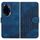 Per Honor 100 Pro YX0060 Custodia in pelle per telefono con testa di elefante in rilievo con cordino (blu reale) Per Honor 100 Pro YX0060 Custodia in pelle per telefono con testa di elefante in rilievo con cordino (blu reale)