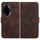 Per Honor 100 Pro YX0060 Custodia in pelle per telefono con testa di elefante in rilievo con cordino (caffè) Per Honor 100 Pro YX0060 Custodia in pelle per telefono con testa di elefante in rilievo con cordino (caffè)