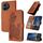 Custodia per telefono in pelle Flip in rilievo con fiori Datura per Honor X50i+ (marrone) Custodia per telefono in pelle Flip in rilievo con fiori Datura per Honor X50i+ (marrone)