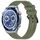 Per Huawei Watch Ultimate 22 mm cinturino in silicone strutturato in tinta unita (verde) Per Huawei Watch Ultimate 22 mm cinturino in silicone strutturato in tinta unita (verde)