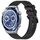 Per Huawei Watch Ultimate 22 mm cinturino in silicone strutturato in tinta unita (nero) Per Huawei Watch Ultimate 22 mm cinturino in silicone strutturato in tinta unita (nero)