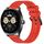Per Huawei Watch Buds cinturino in silicone strutturato in tinta unita da 22 mm (rosso) Per Huawei Watch Buds cinturino in silicone strutturato in tinta unita da 22 mm (rosso)