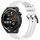 Per Huawei Watch GT Runner cinturino in silicone strutturato in tinta unita da 22 mm (bianco) Per Huawei Watch GT Runner cinturino in silicone strutturato in tinta unita da 22 mm (bianco)