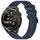 Per Huawei Watch GT Runner cinturino in silicone strutturato in tinta unita da 22 mm (blu notte) Per Huawei Watch GT Runner cinturino in silicone strutturato in tinta unita da 22 mm (blu notte)