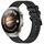 Per Huawei Watch 4 Pro cinturino in silicone strutturato in tinta unita da 22 mm (nero) Per Huawei Watch 4 Pro cinturino in silicone strutturato in tinta unita da 22 mm (nero)