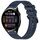 Per Huawei Watch 3 cinturino in silicone strutturato in tinta unita da 22 mm (blu notte) Per Huawei Watch 3 cinturino in silicone strutturato in tinta unita da 22 mm (blu notte)