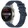Per Huawei Watch 3 Pro Nuovo cinturino in silicone strutturato in tinta unita da 22 mm (blu notte) Per Huawei Watch 3 Pro Nuovo cinturino in silicone strutturato in tinta unita da 22 mm (blu notte)