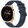 Per Honor Watch GS 3 22mm cinturino in silicone strutturato in tinta unita (blu notte)