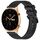 Per Honor Watch GS 3 22mm cinturino in silicone strutturato in tinta unita (nero) Per Honor Watch GS 3 22mm cinturino in silicone strutturato in tinta unita (nero)