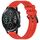 Per Honor Magic Watch 2 46mm 22mm Cinturino in silicone strutturato in tinta unita (rosso) Per Honor Magic Watch 2 46mm 22mm Cinturino in silicone strutturato in tinta unita (rosso)