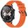 Per Honor Watch Dream 22mm cinturino in silicone strutturato in tinta unita (arancione) Per Honor Watch Dream 22mm cinturino in silicone strutturato in tinta unita (arancione)