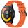 Per Xiaomi Watch S1 Active 22mm cinturino in silicone strutturato in tinta unita (arancione) Per Xiaomi Watch S1 Active 22mm cinturino in silicone strutturato in tinta unita (arancione)