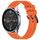 Per Xiaomi MI Watch Color 22mm cinturino in silicone strutturato in tinta unita (arancione) Per Xiaomi MI Watch Color 22mm cinturino in silicone strutturato in tinta unita (arancione)