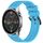 Per Xiaomi MI Watch Color 22mm cinturino in silicone strutturato in tinta unita (blu cielo) Per Xiaomi MI Watch Color 22mm cinturino in silicone strutturato in tinta unita (blu cielo)