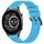 Per Xiaomi Haylou RT2 LS10 cinturino in silicone strutturato in tinta unita da 22 mm (blu cielo) Per Xiaomi Haylou RT2 LS10 cinturino in silicone strutturato in tinta unita da 22 mm (blu cielo)