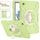 Per Samsung Galaxy Tab A8 X200 X Rotation Custodia per tablet in silicone ibrido per PC con cinturino (giallo verde bianco) Per Samsung Galaxy Tab A8 X200 X Rotation Custodia per tablet in silicone ibrido per PC con cinturino (giallo verde bianco)
