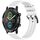 Per cinturino per orologio Xiaomi Haylou RT LS05S da 22 mm in silicone strutturato in tinta unita (bianco)