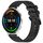 Per cinturino per orologio Garmin Venu 3 da 22 mm in silicone strutturato in tinta unita (nero) Per cinturino per orologio Garmin Venu 3 da 22 mm in silicone strutturato in tinta unita (nero)