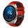 Per Huawei Watch GT3 Pro 46mm 22mm Cinturino in silicone traspirante bicolore (rosso + nero)
