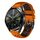 Per Huawei Watch GT3 46mm 22mm Cinturino in silicone traspirante bicolore (arancione + nero) Per Huawei Watch GT3 46mm 22mm Cinturino in silicone traspirante bicolore (arancione + nero)
