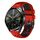 Per Huawei Watch GT3 46mm 22mm Cinturino in silicone traspirante bicolore (rosso + nero)