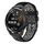 Per Huawei Watch GT Runner 22mm Cinturino in silicone traspirante bicolore (nero + grigio)