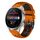 Per Huawei Watch 3 Pro 22mm Cinturino in silicone traspirante bicolore (arancione + nero) Per Huawei Watch 3 Pro 22mm Cinturino in silicone traspirante bicolore (arancione + nero)