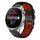 Per Huawei Watch 3 Pro 22mm Cinturino in silicone traspirante bicolore (nero + rosso)