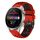 Per Huawei Watch 3 Pro 22mm Cinturino in silicone traspirante bicolore (rosso + nero) Per Huawei Watch 3 Pro 22mm Cinturino in silicone traspirante bicolore (rosso + nero)