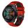 Per Huawei Watch GT 2E 22mm Cinturino in silicone traspirante bicolore (rosso + nero)