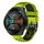 Per Huawei Watch GT 2E 22mm Cinturino in silicone traspirante bicolore (lime + nero)